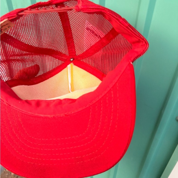 Vintage Hudson General Avistion Services trucker hat snapback red white - Picture 6 of 6